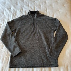 Eddie Bauer Men's Dark Gray Half-Zip Pullover Sweater